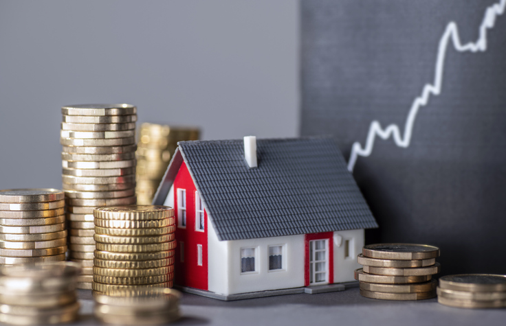 Rising prices for real estate iStock
